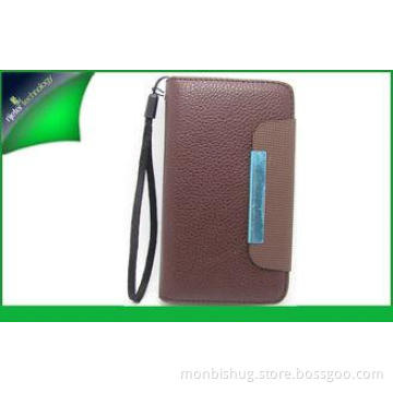 Sawing Sony Leather Men Phone Cases With Card Slot For Xper